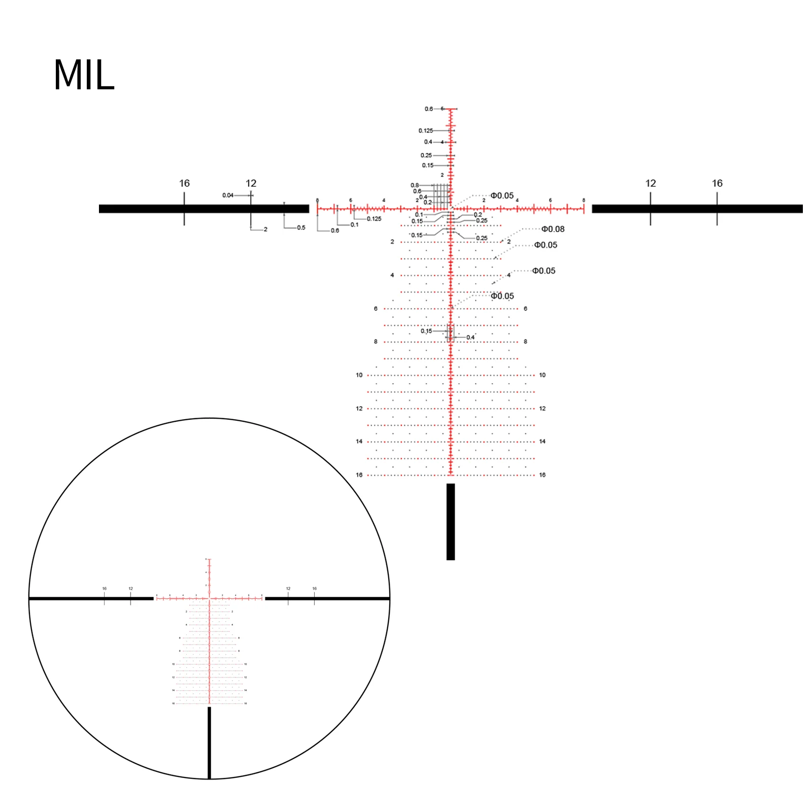 rrr DNT Optics TheOne 7-35X56 FFP Illuminated TOR – Zero Stop – 34mm Tube – MOA and MIL