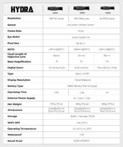 DNT Optics Hydra HS635 640×512 35mm Multi-Function Thermal Scope – Standalone Scope, Clip-On, Handheld Monocular 6